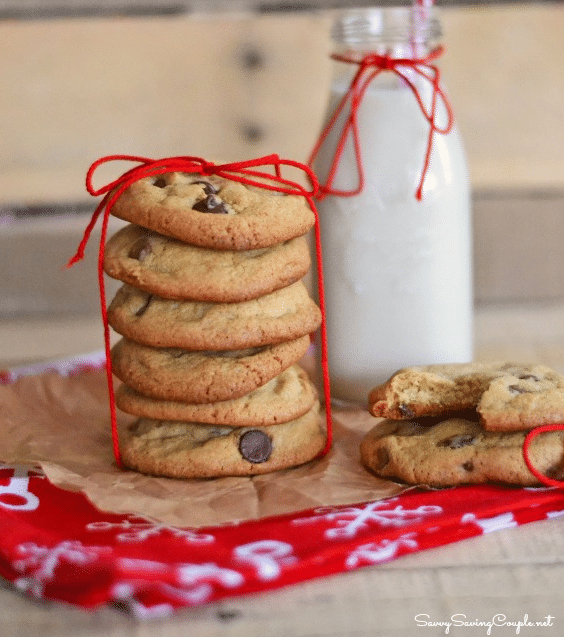 Cookies s čokoládou robené zo žĺtkov