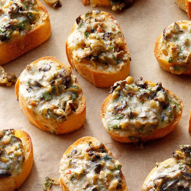 olivové crostini zapečené v rúre