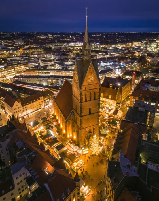 Jarmok v okolí Marktkirche.